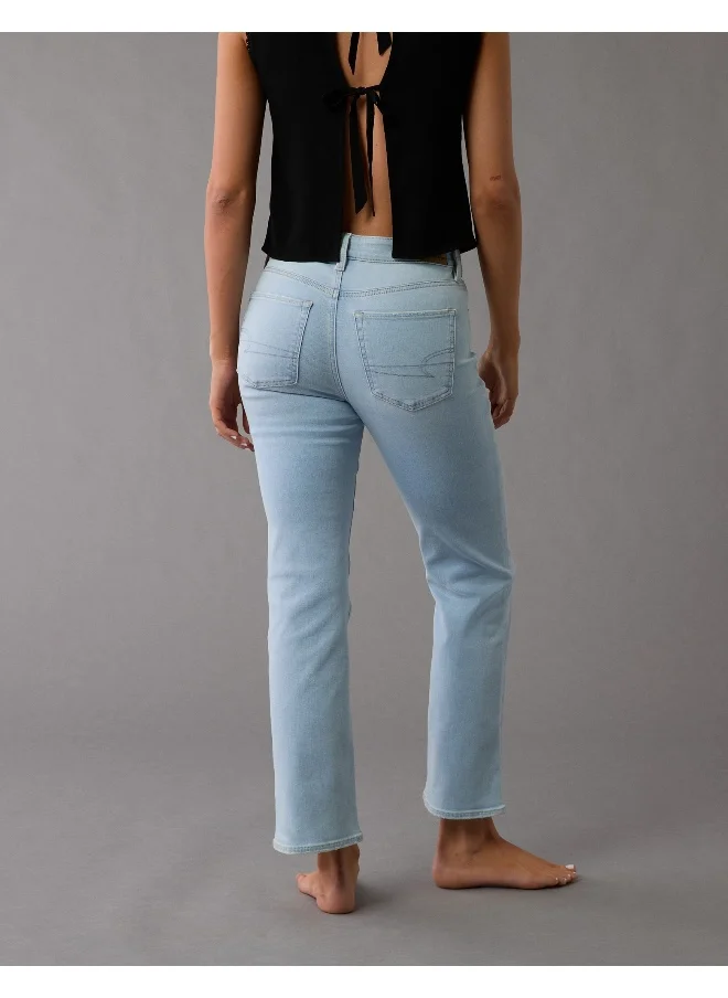 American Eagle AE Next Level High-Waisted Kick Bootcut Crop Jean