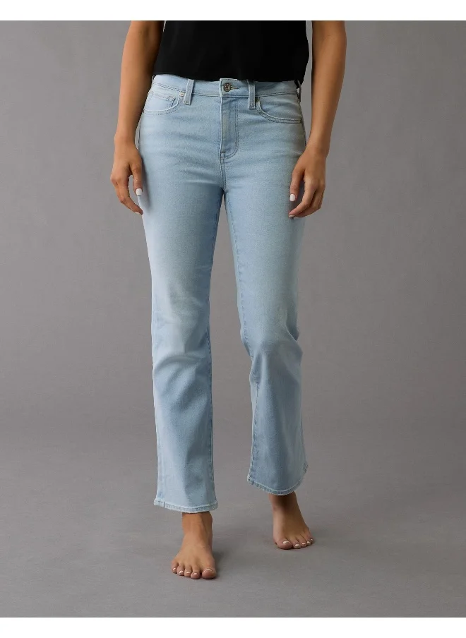 American Eagle AE Next Level High-Waisted Kick Bootcut Crop Jean