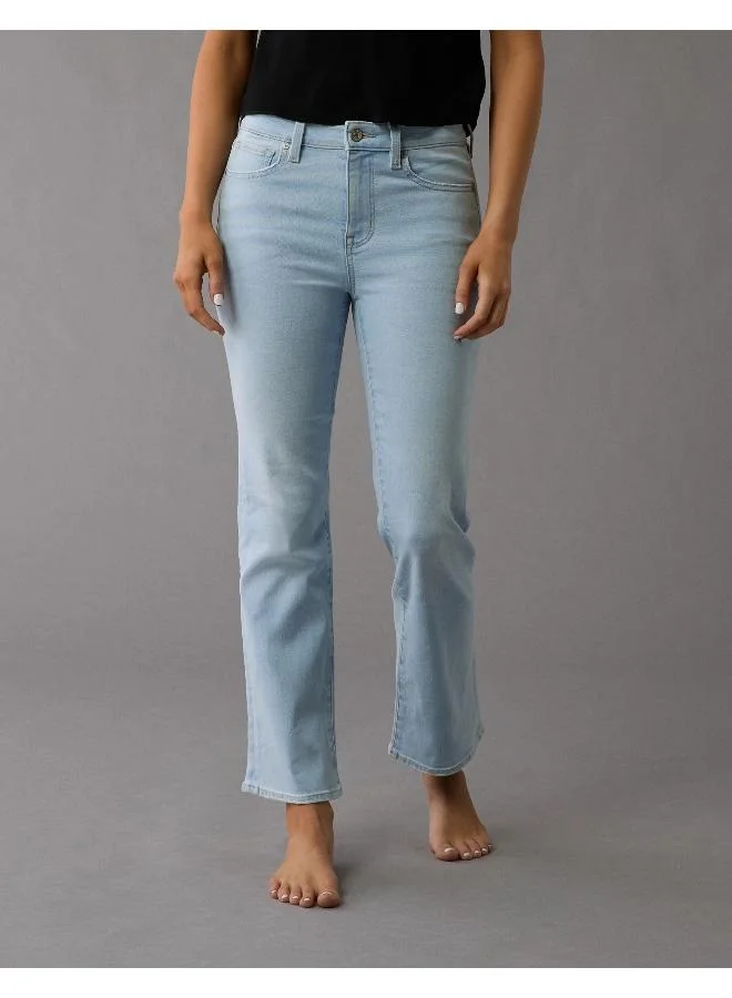 American Eagle AE Next Level High-Waisted Kick Bootcut Crop Jean