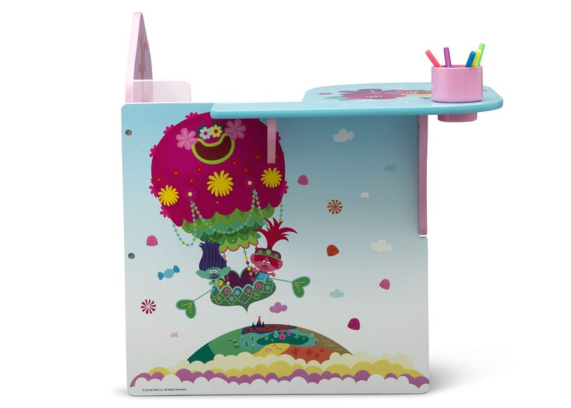 Delta Children Chair Desk with Storage Bin, Trolls World Tour - Image 5