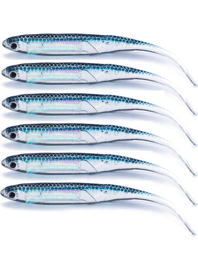 Generic 6Pcs/Set Multicolor 10cm Soft Lure Fish Jig Head Fishing Bait Tackle Tools 20 x 10 x 20cm  - Image 5