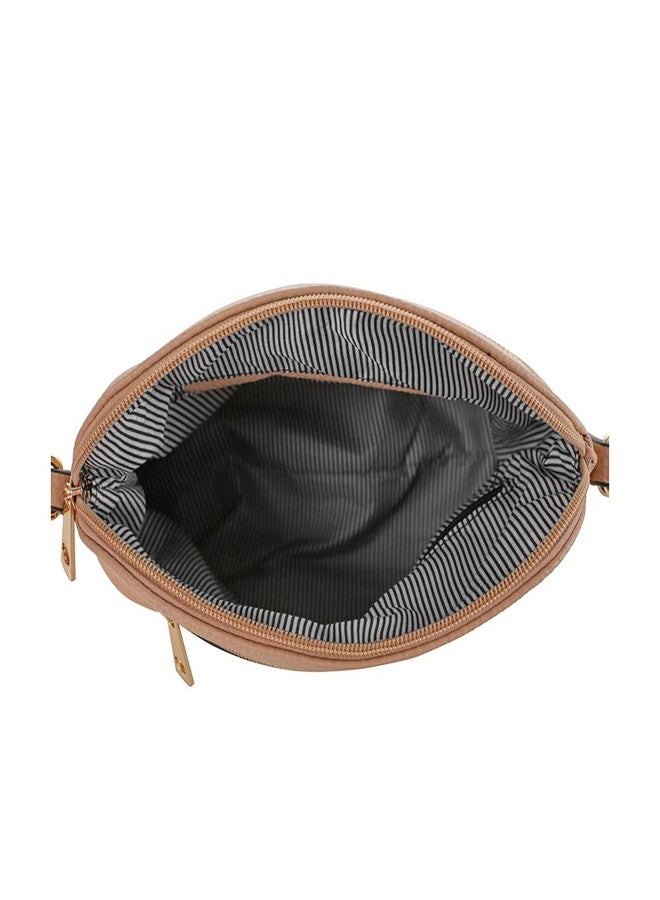 SG SUGU Lightweight Medium Dome Crossbody Bag with Tassel | Zipper Pocket | Adjustable Strap - Image 5