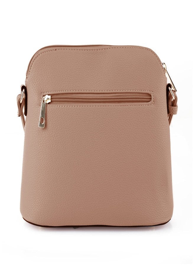 SG SUGU Lightweight Medium Dome Crossbody Bag with Tassel | Zipper Pocket | Adjustable Strap - Image 2