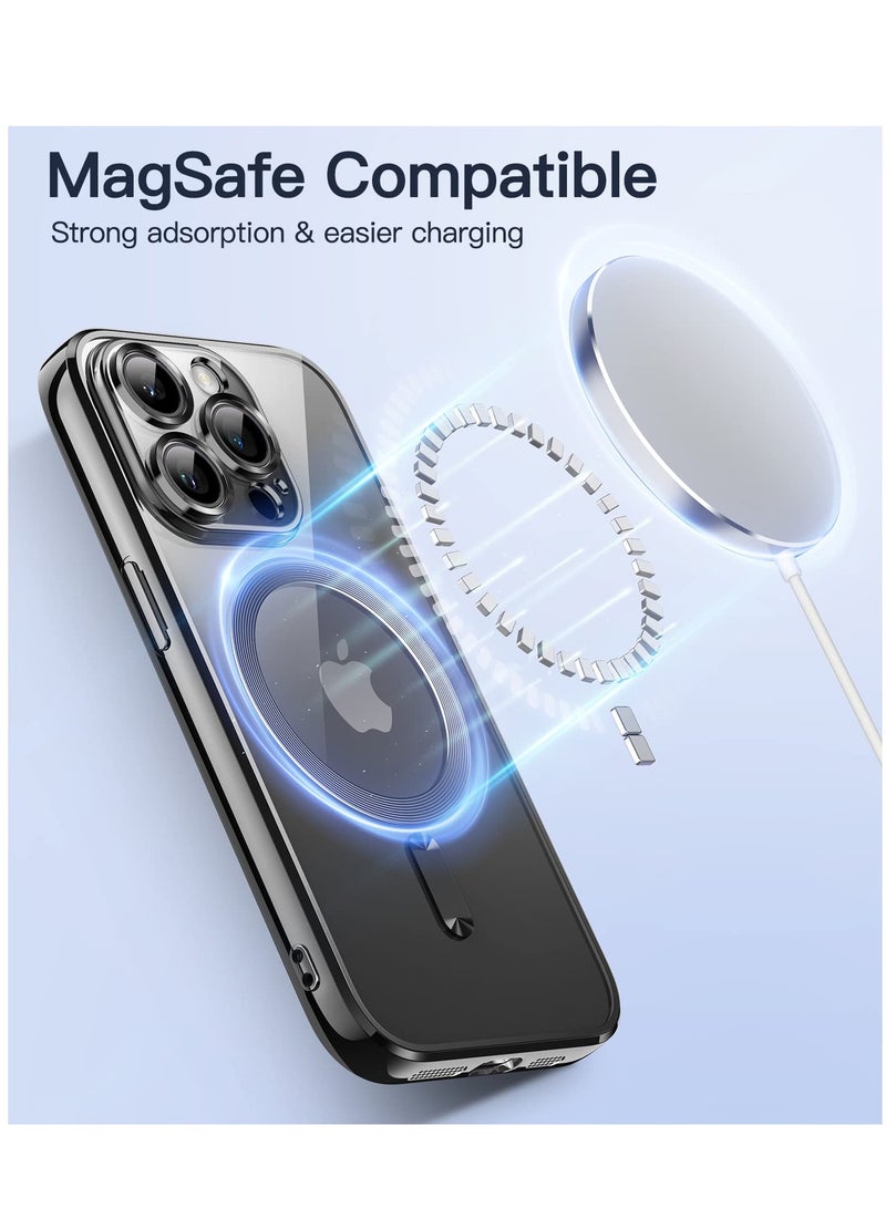 BORTONY iPhone 14 Pro Max Case Compatible with Magsafe Magnetic Wireless Charging Camera Lens Protector Anti-Scratch Slim Electroplated Cover for Apple iPhone 14 Pro Max - Image 4