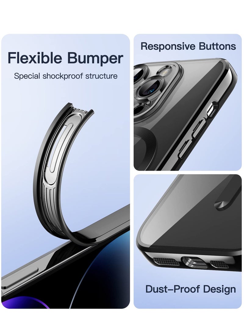 BORTONY iPhone 14 Pro Max Case Compatible with Magsafe Magnetic Wireless Charging Camera Lens Protector Anti-Scratch Slim Electroplated Cover for Apple iPhone 14 Pro Max - Image 5