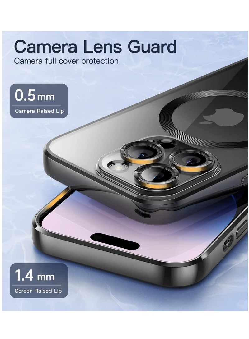 BORTONY iPhone 14 Pro Max Case Compatible with Magsafe Magnetic Wireless Charging Camera Lens Protector Anti-Scratch Slim Electroplated Cover for Apple iPhone 14 Pro Max - Image 3
