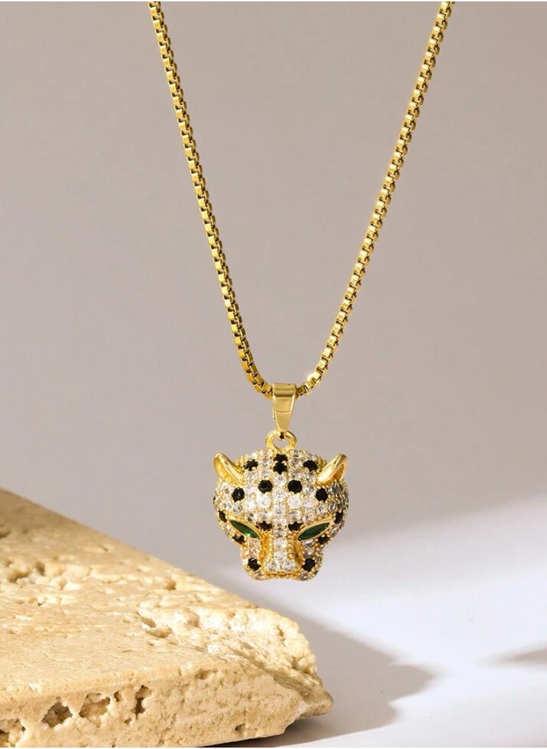 sixtyfour Elegant 18k Gold Plated Stainless Steel Necklace For Women  - Image 1