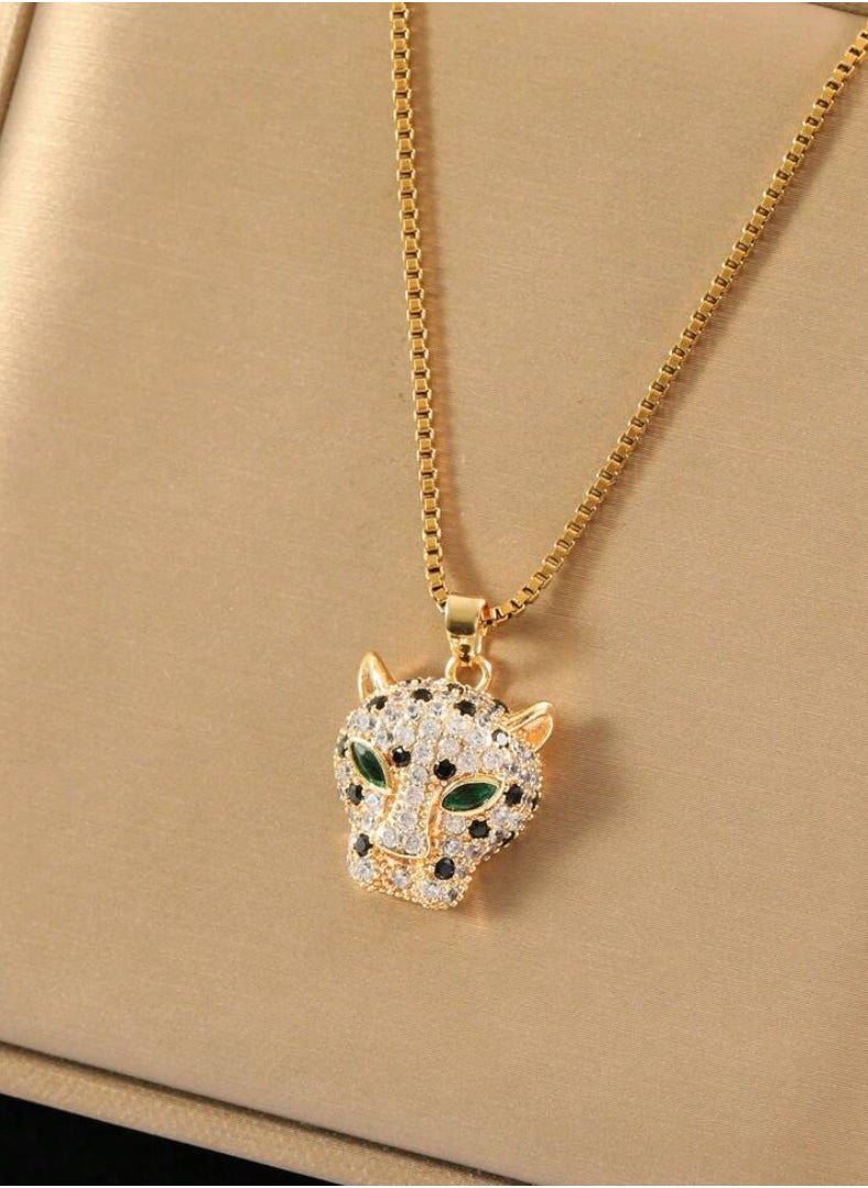sixtyfour Elegant 18k Gold Plated Stainless Steel Necklace For Women  - Image 2