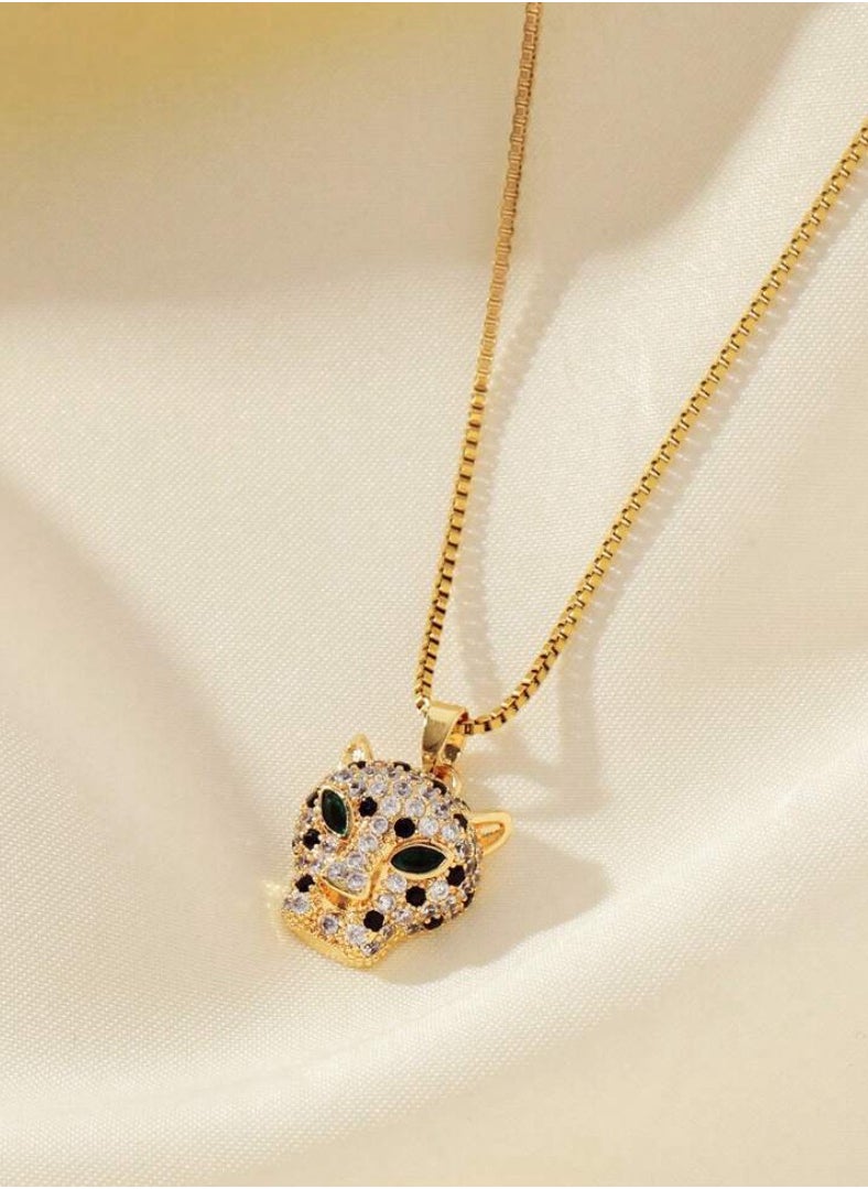 sixtyfour Elegant 18k Gold Plated Stainless Steel Necklace For Women  - Image 3