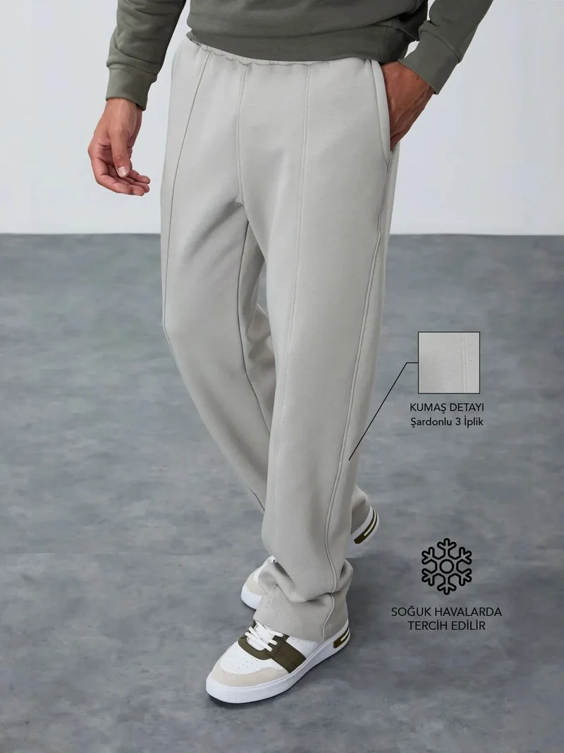 تومي لايف TOMMY Men's Regular Fit Cotton-Polyester Sweatpants