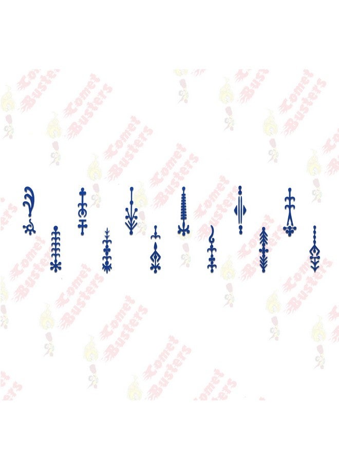 Comet Busters Long Fancy Blue Bindi (BIN705) - Image 2