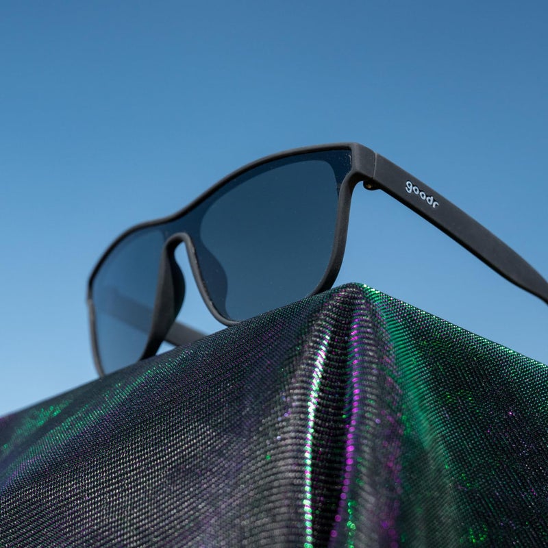 goodr The Future is Void Sunglasses Polarized Sunglasses, Medium Sized (VRG), Black Solid Frames with Black Non-Reflective Glare Reducing Lenses, UV400 Protection, No Slip, No Bounce - Image 5