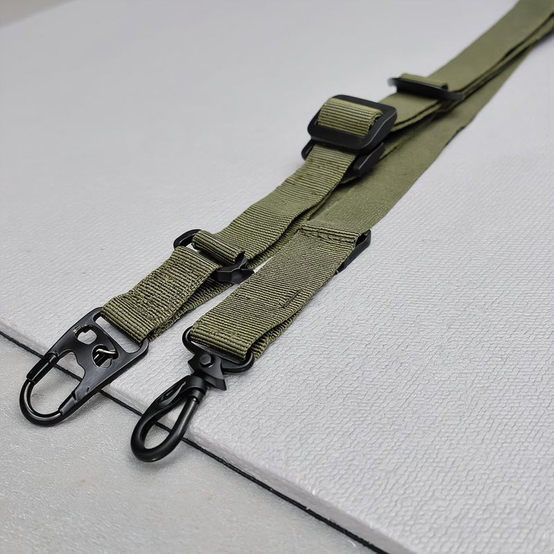Tactical Sling Heavy Duty Nylon 3 Point Adjustable Outdoor Shoulder Strap - Image 2