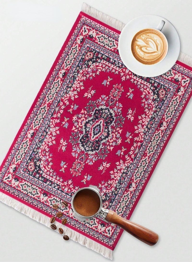 Brutelle V60 Coffee Mat Arabic Style Absorbent Insulated Coaster Coffee or Tea Coaster Table Mat Heat Resistant Drying Non-slip Coffee Coaster Suitable for Coffee Machine, Coffee Pot, Coffee Accessories, Ideal for Office Home Coffee Corner and Pour-over coffee1 Piece - Image 5
