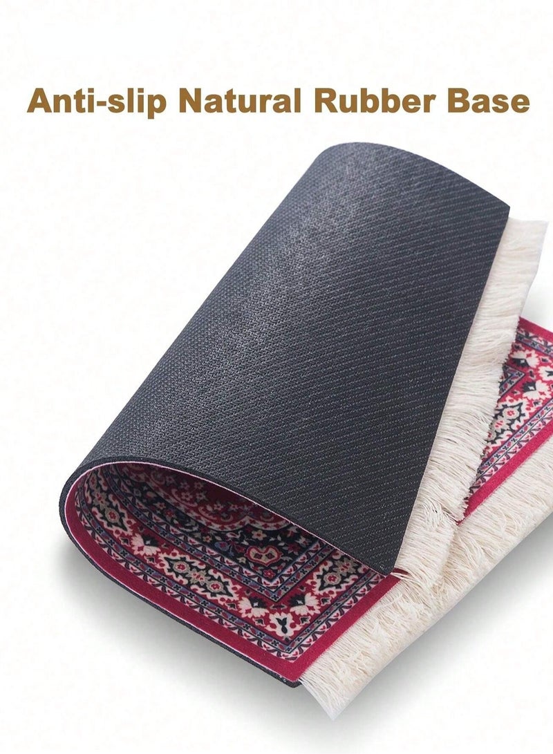 Brutelle V60 Coffee Mat Arabic Style Absorbent Insulated Coaster Coffee or Tea Coaster Table Mat Heat Resistant Drying Non-slip Coffee Coaster Suitable for Coffee Machine, Coffee Pot, Coffee Accessories, Ideal for Office Home Coffee Corner and Pour-over coffee1 Piece - Image 4