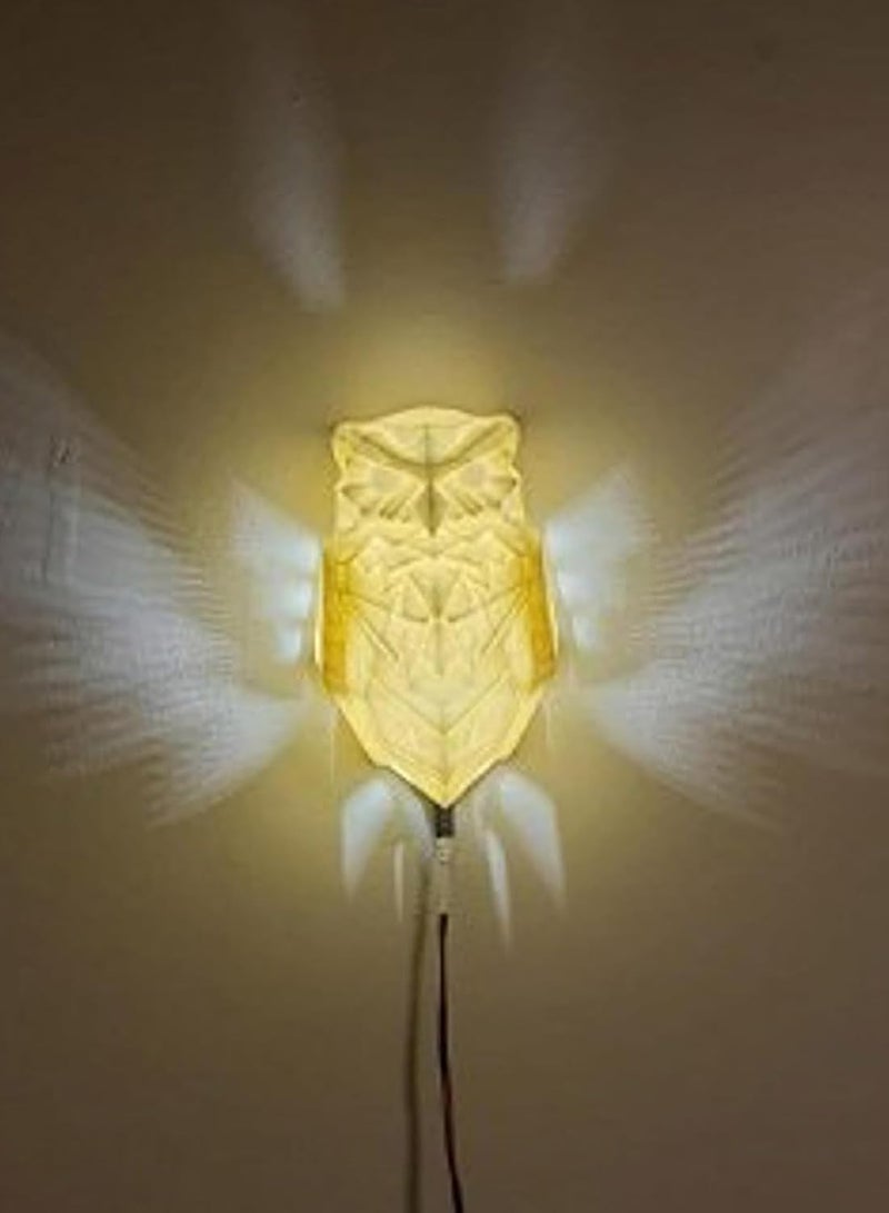 3D البومة النسر ضوء الليل الحيوان LED اللمس التبديل ديكور الجدار ضوء الوهم البصري مصباح LED الجدول مصباح المنزل الحب عيد ميلاد الاطفال الديكور لعبة هدية - Image 5