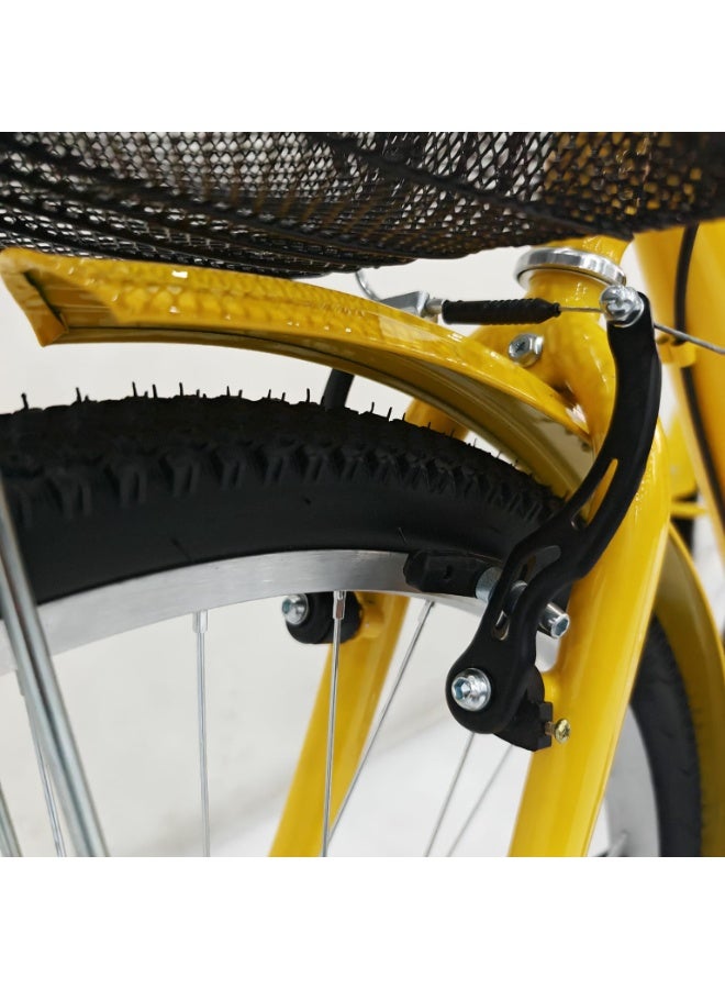 PROYARD 3TYERS  aluminum bike 26 INCH YELLOW color . - Image 4