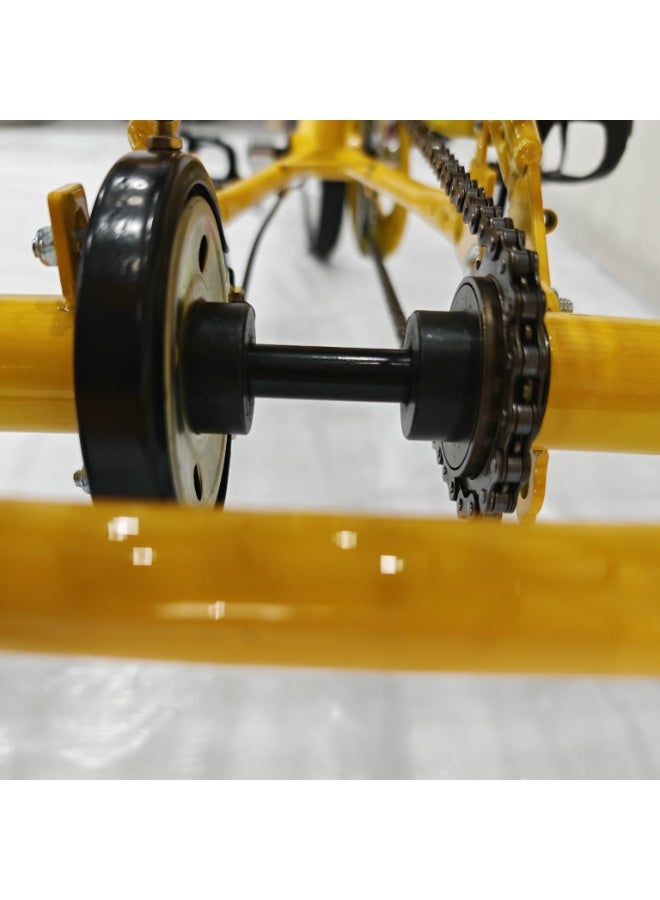 PROYARD 3TYERS  aluminum bike 26 INCH YELLOW color . - Image 3