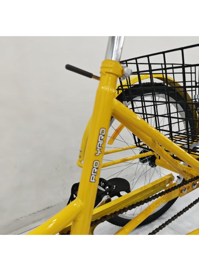 PROYARD 3TYERS  aluminum bike 26 INCH YELLOW color . - Image 2