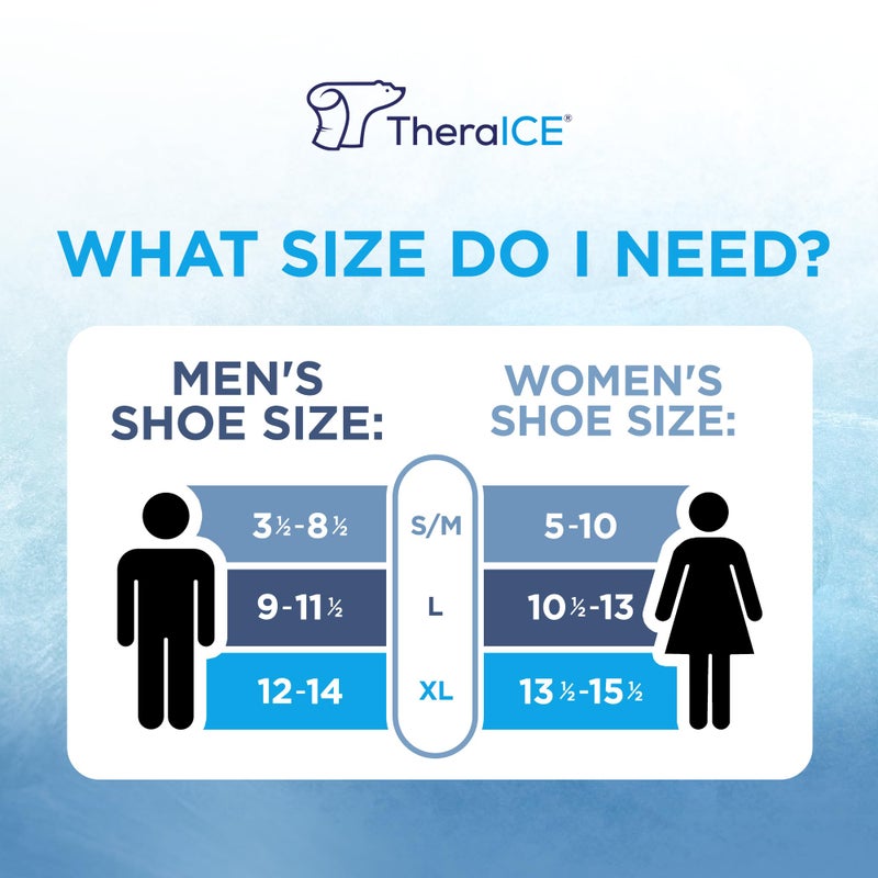 TheraICE لفافة ثيرا آيس للمعصم لتورم الكاحل ودعامة الكاحل للنساء والرجال، دعم العلاج البارد، جوارب ضغط، تخفيف التهاب اللفافة الأخمصية والتهاب الأوتار العرقوبية، آلام القدم والكعب - Image 4