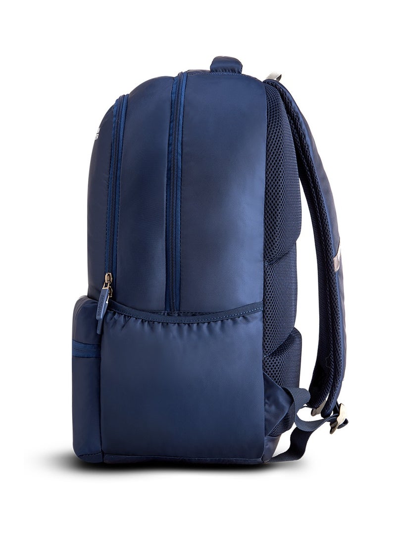 AMERICAN TOURISTER Slate 2.0 Backpack 01, 34L Capacity, Polyester, Navy Blue|Fits 15.6" Laptop|Designed For Comfort|Voluminous Front Pocket|Lightweight|Bottle Holder - 1 Year International Warranty - Image 4