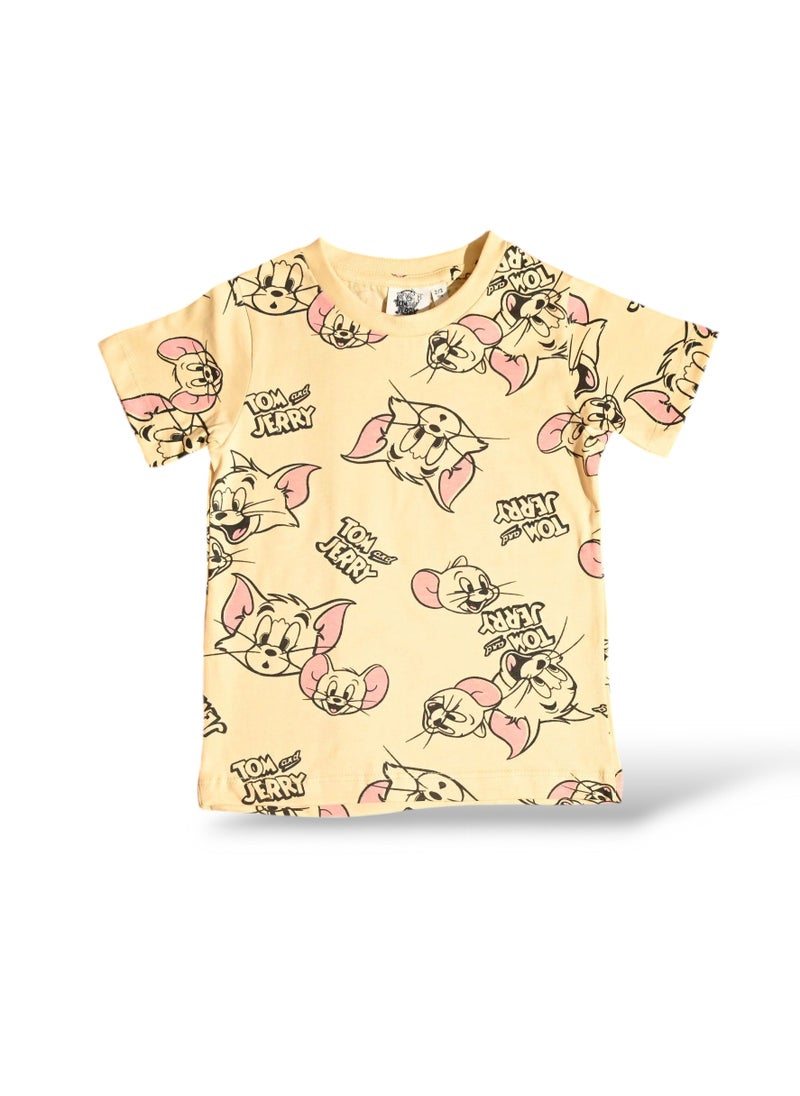 Tom And Jerry TOM AND JERRY BOYS SHORT SLEEVE PAJAMA SET  - Image 2