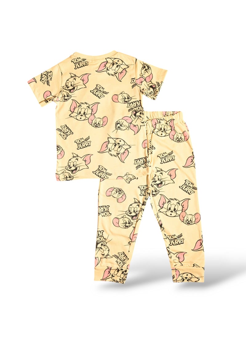 Tom And Jerry TOM AND JERRY BOYS SHORT SLEEVE PAJAMA SET  - Image 4