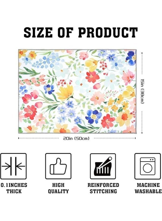 Super absorbent mat 50x38cm – thick, quick-drying, random colors and patterns for the kitchen - Image 2
