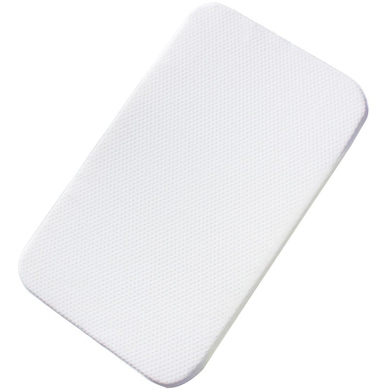 Mecc Ecoh Baby Bassinet Mattress  100% Breathable Cover  Water-Resistant Lining  Rectangle 33""X19""X2"" Fit For Harppa/Yadaqe/Bellababy/Evolur Stellar/Koolerthings 3 In 1 Bassinet - Image 1