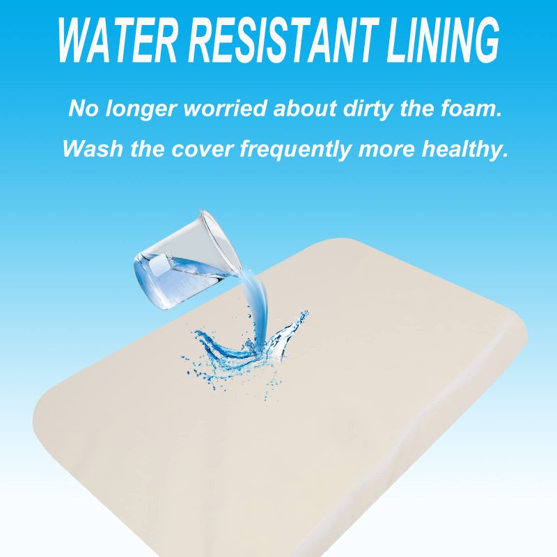 Mecc Ecoh Baby Bassinet Mattress  100% Breathable Cover  Water-Resistant Lining  Rectangle 33""X19""X2"" Fit For Harppa/Yadaqe/Bellababy/Evolur Stellar/Koolerthings 3 In 1 Bassinet - Image 4
