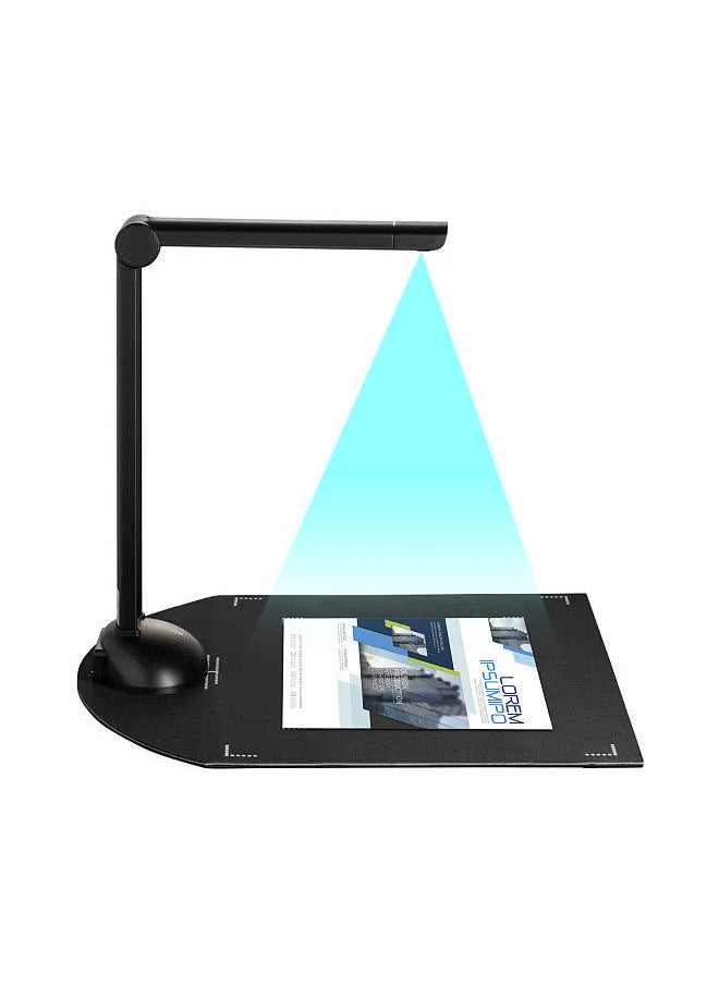 Generic - Document Book Camera Scanner 8 Mega-pixel HD High-Definition A3 Scanning Size with USB Port LED Light OCR Function Compatible with Windows for Classroom Office Library Bank Meeting - Image 1