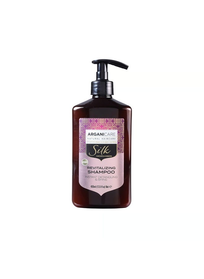 Arganicare Silk Revitalizing Shampoo 400ml - Image 1