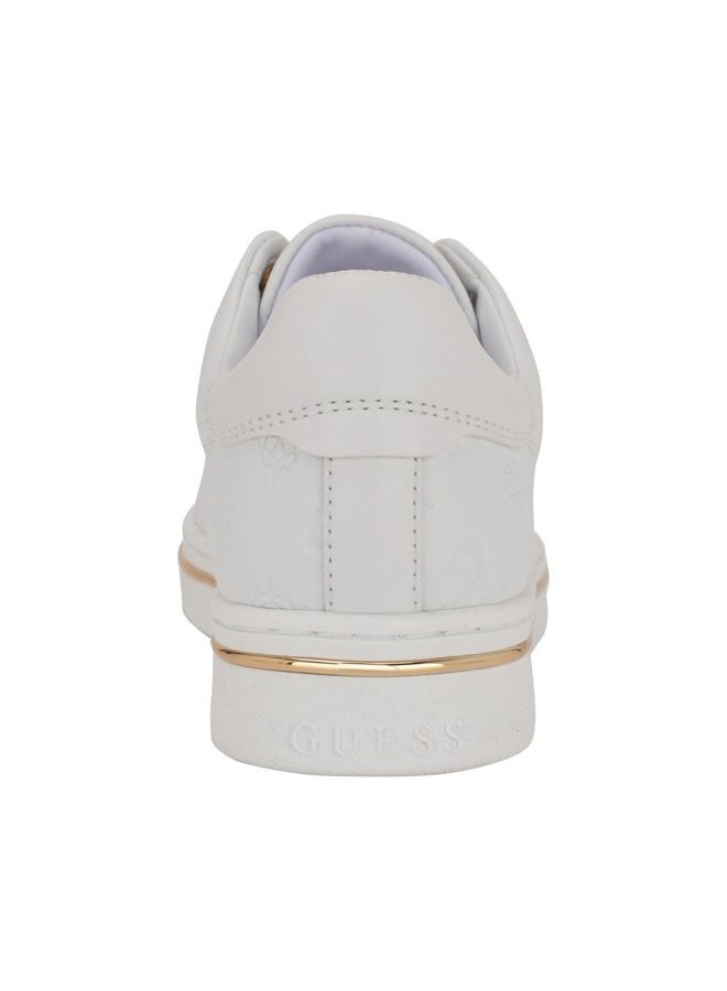 Guess Women's Stasey Sneaker, White 141, 36.5 EU - Image 4