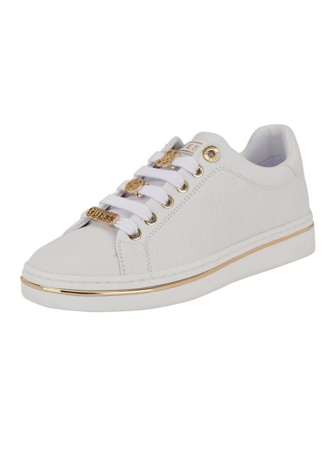 Guess Women's Stasey Sneaker, White 141, 36.5 EU - Image 1