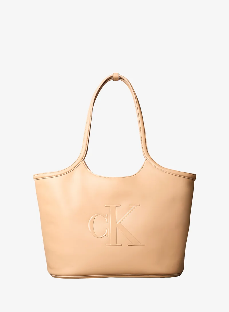 Contrast Monogram Tote Bag