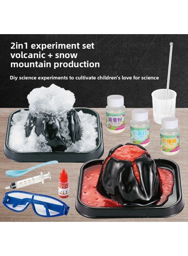 Volcanic Eruption Science Experimental Toys For Primary School Students Handmade DIY Science Small Making Volcanic Eruption 2 In 1 Set-Color:Deluxe Edition (Volcanic Eruption) Bottled Quantity - Image 2