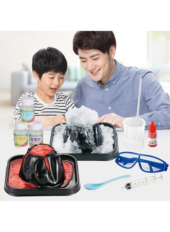 Volcanic Eruption Science Experimental Toys For Primary School Students Handmade DIY Science Small Making Volcanic Eruption 2 In 1 Set-Color:Deluxe Edition (Volcanic Eruption) Bottled Quantity - Image 3