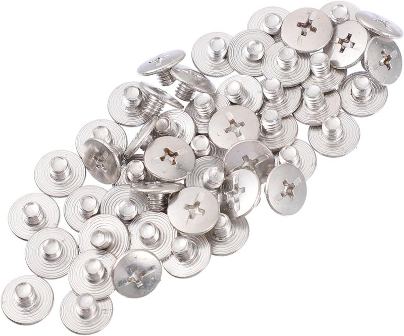 50sets Sturdy Photo Album Binding Parts Stainless Steel Binding Post Screws Nuts - Image 1
