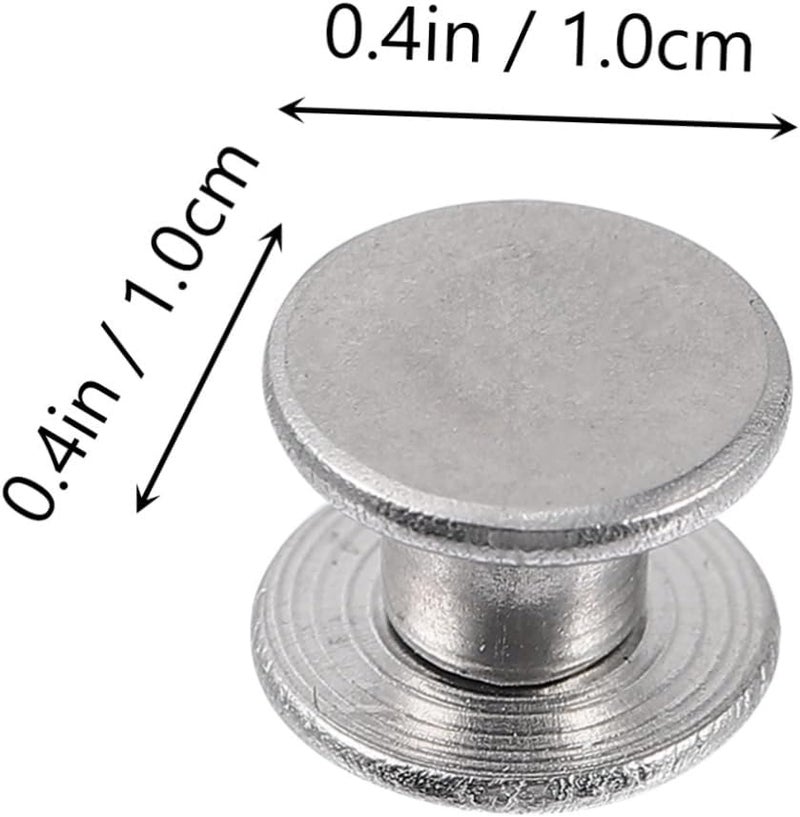 50sets Sturdy Photo Album Binding Parts Stainless Steel Binding Post Screws Nuts - Image 2