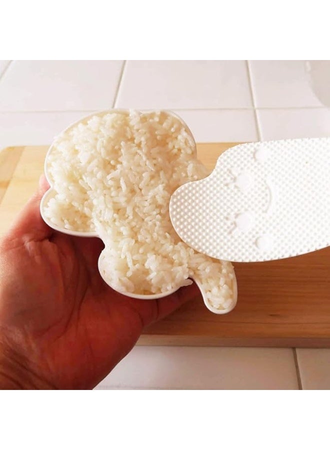 Mold for rice Cat Rice Mold, Cute Animal Rice Shaper, Kitchen DIY Lunch Decoration Tool, White - Image 4