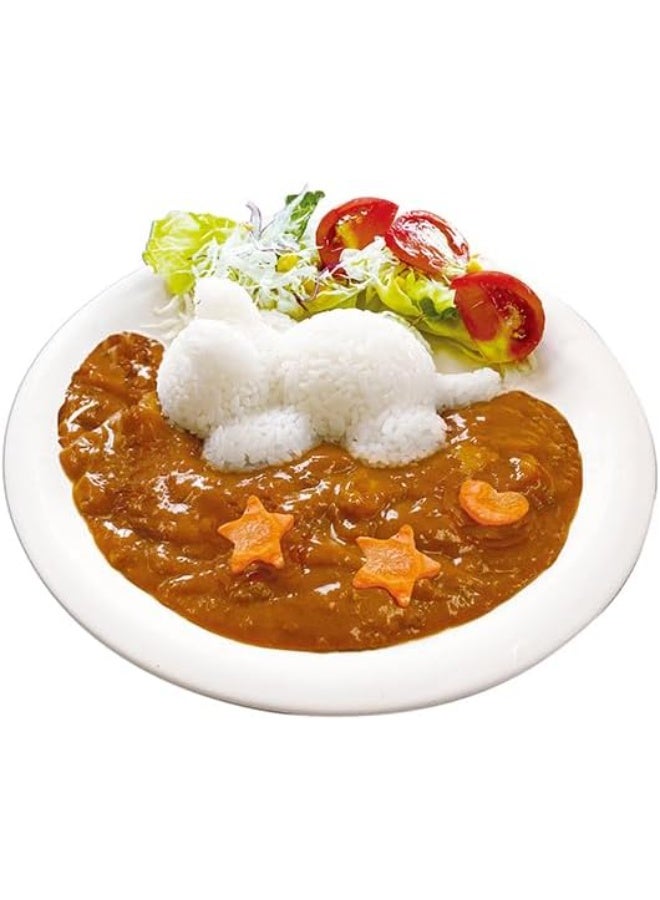 Mold for rice Cat Rice Mold, Cute Animal Rice Shaper, Kitchen DIY Lunch Decoration Tool, White - Image 3