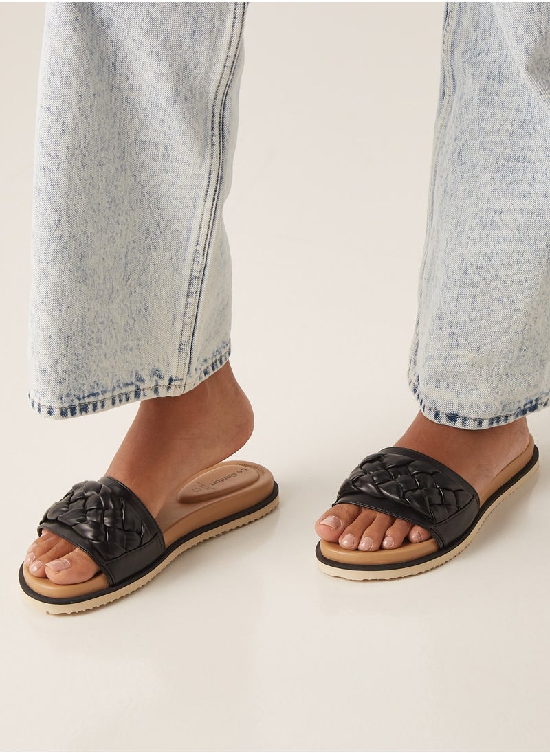 Le Confort - Womens Braided Slip-On Slide Sandals - Image 1