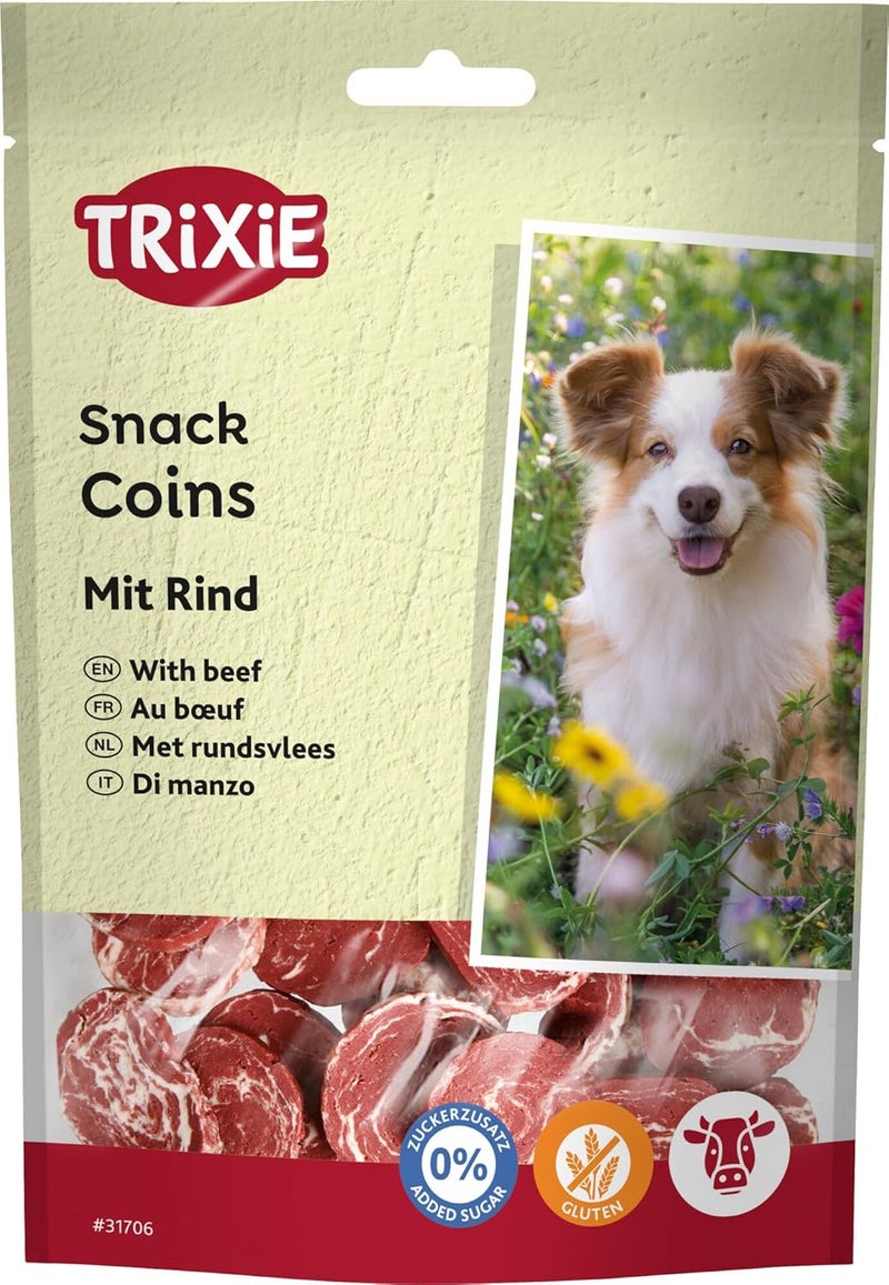 Trixie Premio Beef Coins Dog Treats - 100G - Image 1