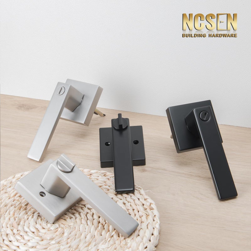 Ncsen 6 Pack Matte Black Privacy Door Handles  Interior Door Knobs For Bed And Bath  Heavy Duty Door Lever Door Lock  Manijas Para Puertas - Image 3