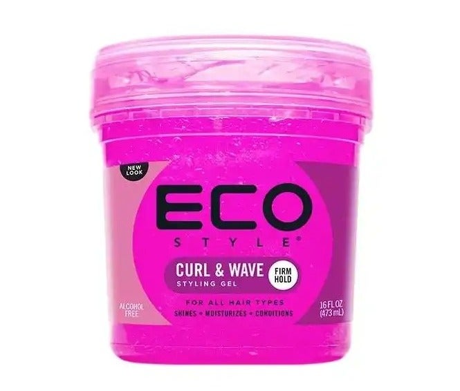 Eco Style Curl & Wave Styling Gel Pink 473g