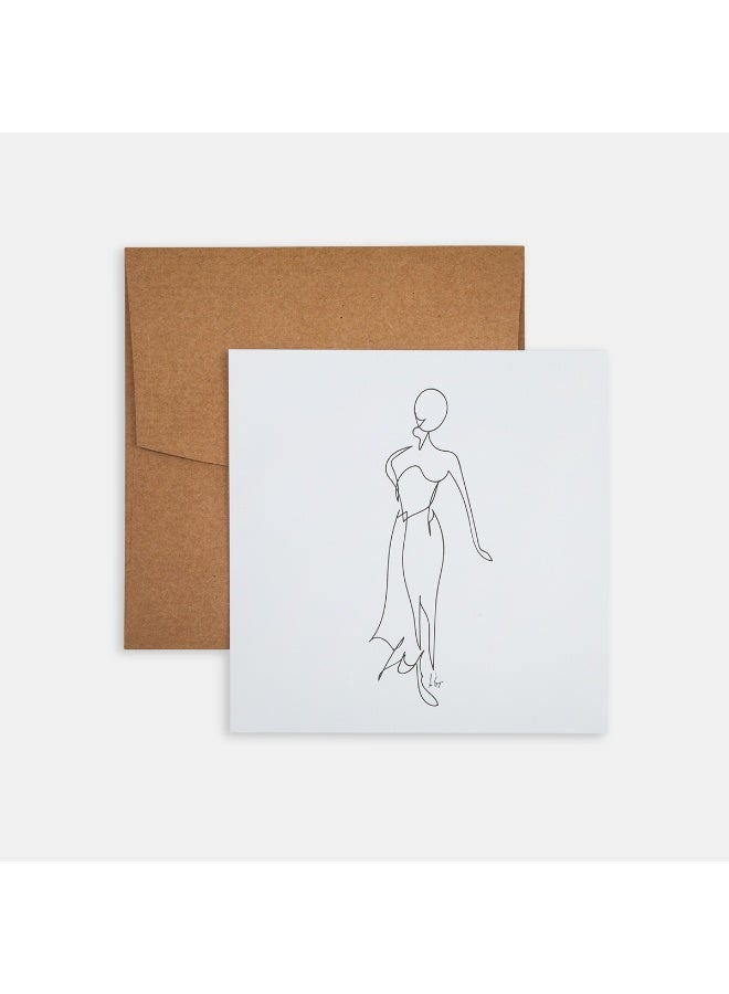 PK Design Line Drawings Figure 1 Mini Poster - Image 1