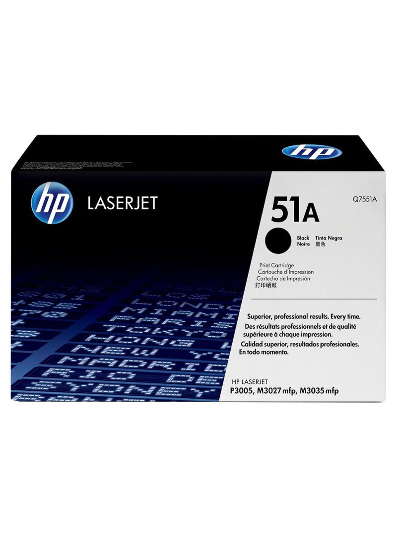 51A Replacement Print Cartridge For Laserjet Black