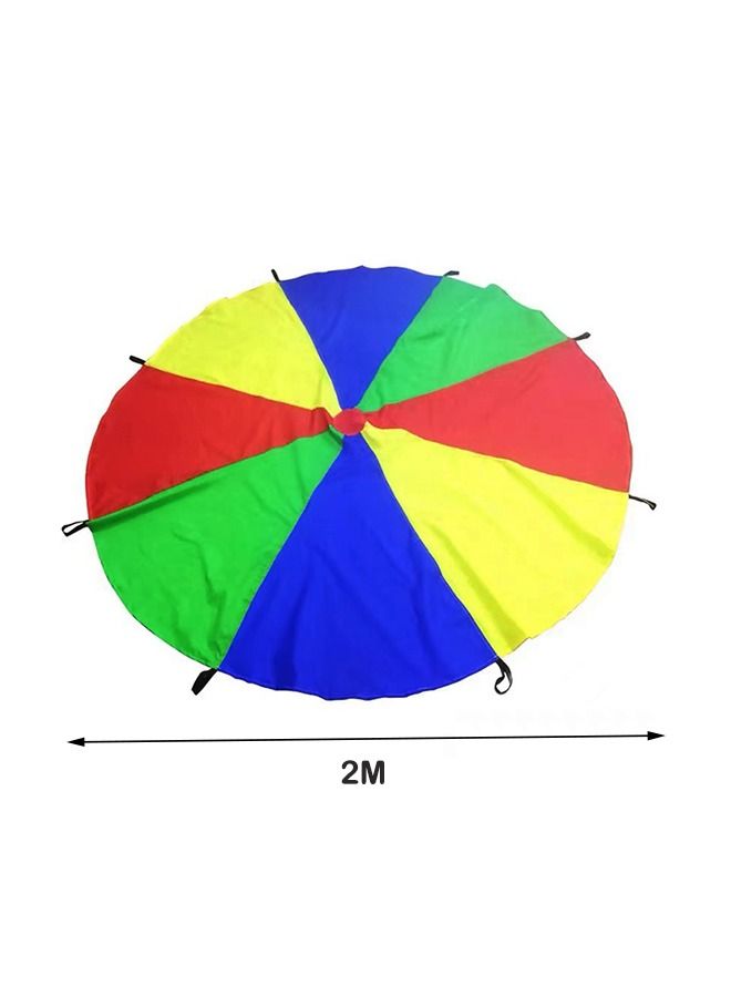 شيانغ يو 2m children outdoor game exercise sport toys rainbow umbrella parachute play fun toy for families kindergartens amusement parks - Image 5
