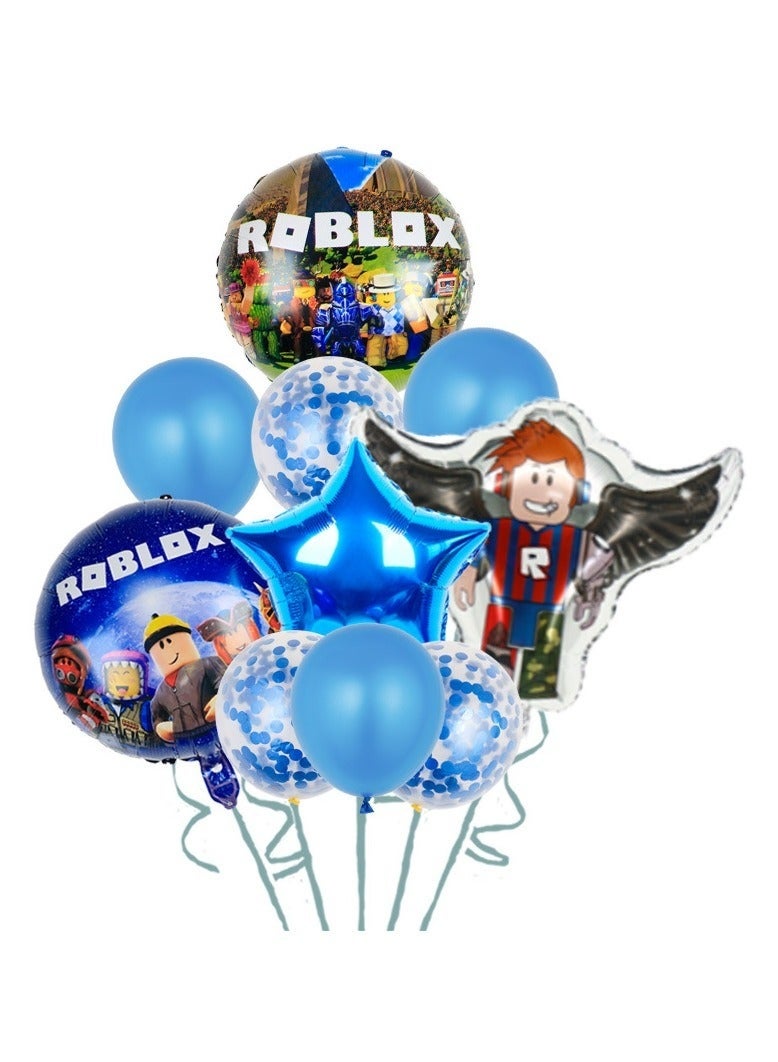 Party Balloon Birthday Decoration Combo Set Roblox Balloon 6 Piece Set Birthday Party Supplies