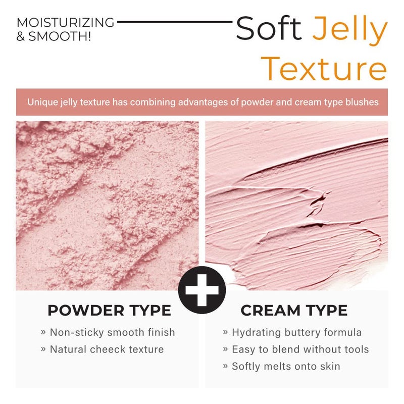 A'PIEU Juicy-Pang Jelly Blusher [PK01] â€“ Soft Touch Blush for Cheek with Combined Cream & Powder Texture for Natural Dewy-Finish, No Fall-Out. 0.17 oz - Image 5